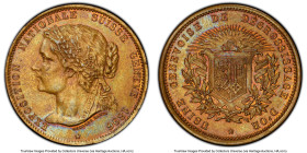 Confederation brass "Geneva National Exhibition" Medal 1896 MS62 PCGS, Unl. 30mm. By Georges Hantz. HID09801242017 © 2024 Heritage Auctions | All Righ...