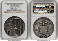 Confederation silver "Aargau - Wohlen Shooting Festival" Medal 1899 MS65 NGC, Richter-25a. 45mm. A needle-sharp example with pleasant, antiqued and ma...