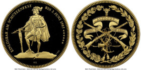 Confederation gold Proof "Uri - Altdorf Shooting Festival" 1000 Francs 1985 PR70 Ultra Cameo NGC, Bern mint, KM-XS25, Häb-27. Mintage: 300. HID0980124...
