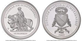 Confederation silver Proof "Zurich Shooting Festival" Medallic 50 Francs 2002 PR69 Deep Cameo PCGS, KM-XS63, Haberling-66. HID09801242017 © 2024 Herit...
