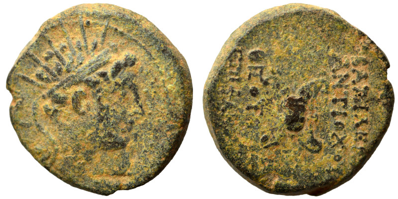 SELEUKID KINGS of SYRIA. Antiochos IV Epiphanes, 175-164 BC. Ae (bronze, 4.34 g,...