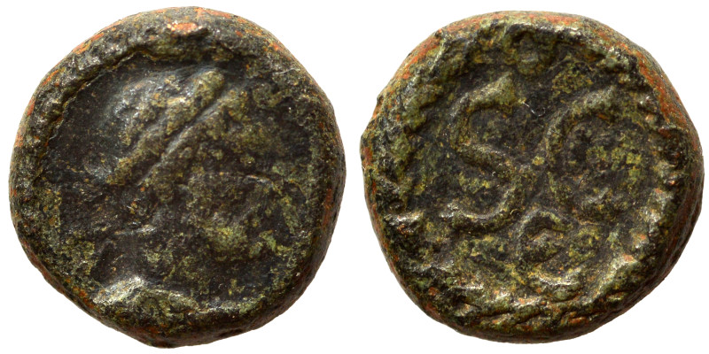 SYRIA, Seleucis and Pieria. Antioch. Hadrian. 117-138. Half-Quadrans (bronze, 1....