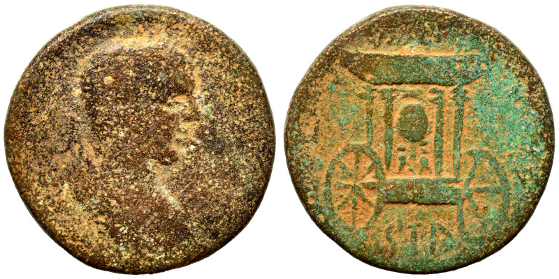 PHOENICIA. Sidon. Elagabalus, 218-222. Ae (bronze, 10.13 g, 23 mm). Laureate, dr...