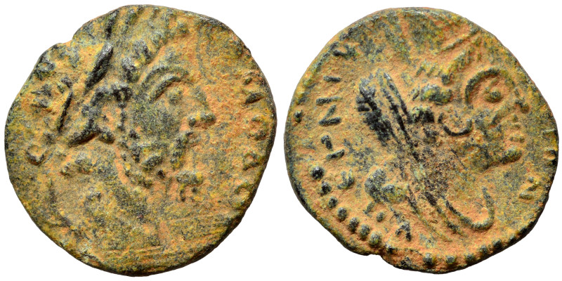 MESOPOTAMIA. Carrhae. Commodus, 177-192. Ae (bronze, 1.36 g, 14 mm). Laureate he...