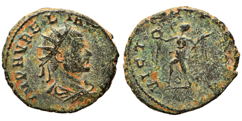 Aurelian, 270-275. Antoninianus (bronze, 3.35 g, 21 mm). IMP AV RELIANVS AVG Rad...