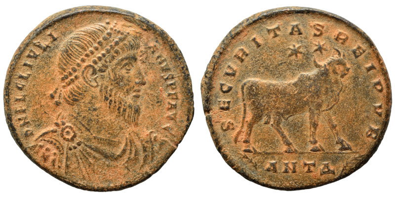 Julian II, 360-363. Double Maiorina (bronze, 9.45 g, 27 mm), Antioch. D N FL CL ...