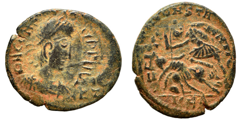 Barbarous imitation of Constantius II folles, circa 4th/5th centuries. Ae (bronz...