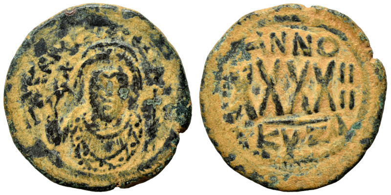 Phocas 602-610. Follis (bronze, 10.55 g, 30 mm), Cyzicus. d N FOCAS PERP AVG Cro...