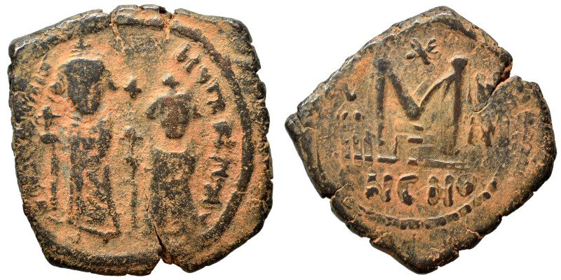 Persian Occupation of Syria, 610-630. Heraclius with Constantine type. Follis (b...