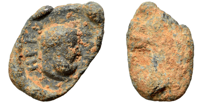 Greek-Roman seal (lead, 1.97 g, 15 mm). Sold as seen.