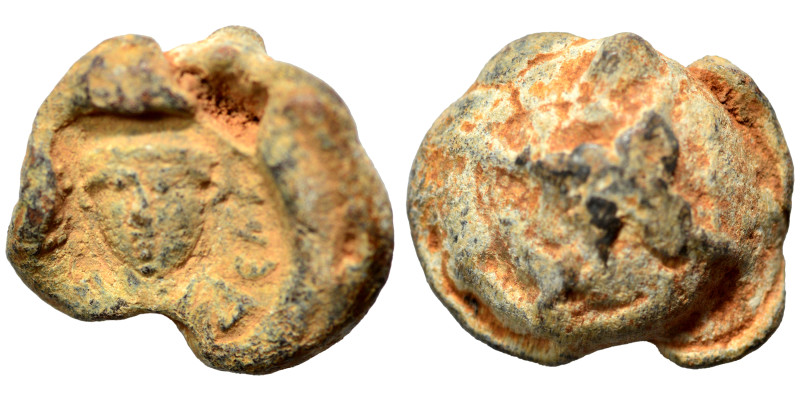 Byzantine. Seal (lead, 7.98 g, 17 mm). Sold as seen.