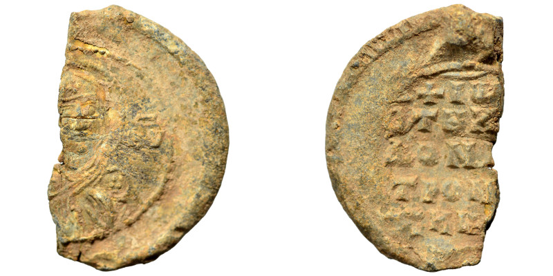 Byzantine. Seal (lead, 4.92 g, 26 mm). Sold as seen.