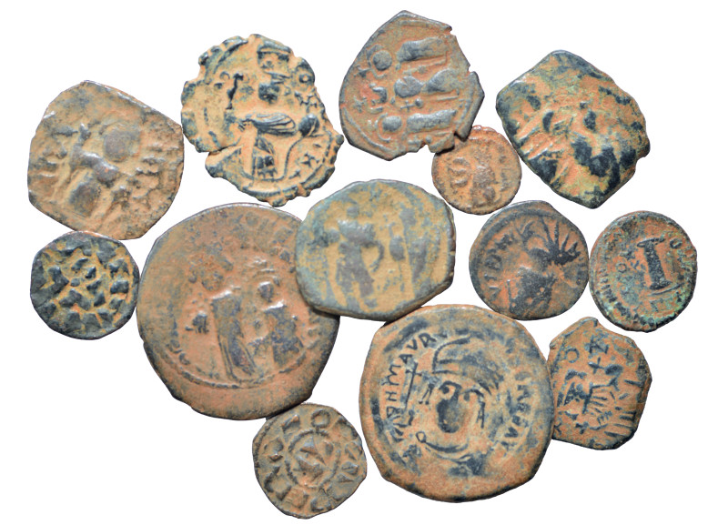 Group lot of 13 Byzantine and Medieval coins, some repatinated. G - VF. As seen,...