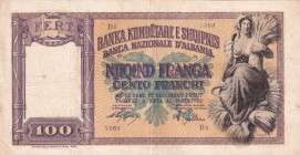 Albania, 100 Franga, 1940, VF, p8