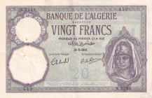 Algeria, 20 Francs, 1941, XF(-), p78c