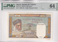 Algeria, 100 Francs, 1939/1945, UNC, p85