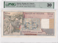 Algeria, 50 Nouveaux Francs, 1959, VF, p120a, Rare