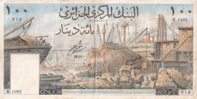 Algeria, 100 Dinars, 1694, VF, p125