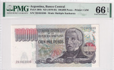 Argentina, 100.000 Pesos, 1979-83, UNC, p308b, Banco Central