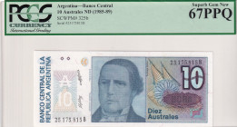 Argentina, 10 Australes, 1985-89, UNC, p325b