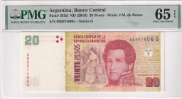 Argentina, 20 Pesos, 2016, UNC, p355d