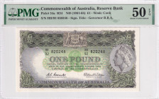 Australia, 1 Pound, 1961/1965, AUNC, p34a