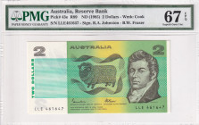 Australia, 2 Dollars, 1985, UNC, p43e