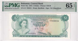 Bahamas, 1 Dollar, 1974, UNC, p35a