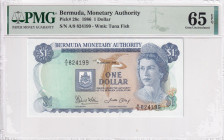 Bermuda, 1 Dollar, 1986, UNC, p28c