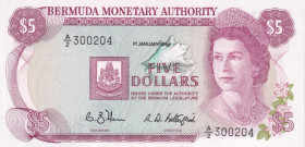 Bermuda, 5 Dollars, 1988, AUNC(+), p29d