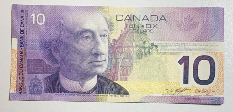 Canada, 10 Dollars, 2001, UNC, p102b

Estimate: USD 15-30