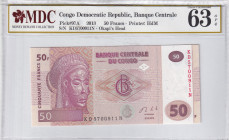 Congo Democratic Republic, 50 Francs, 2013, UNC, p97A