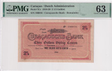 Curaçao, 2 1/2 Gulden, 1920, UNC, p7Cr, REMAINDER