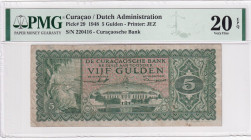 Curaçao, 5 Gulden, 1948, VF, p29a