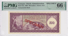 Curaçao, 100 Gulden, 1960, UNC, p55s, SPECIMEN