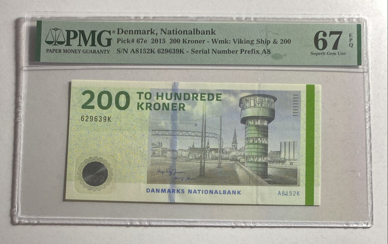 Denmark, 200 Kroner, 2015, UNC, p67e

PMG 67 EPQ, High condition , Denmarks Na...