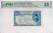 Egypt, 10 Piastres, 1940, AUNC, p168a, Egyptian Government