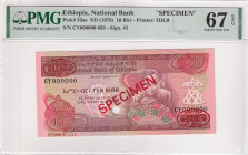 Ethiopia, 10 Birr, 1976, UNC, p32as, SPECIMEN