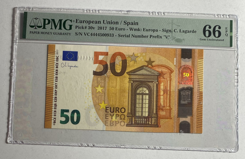 European Union, 50 Euro, 2017, UNC, p30v

PMG 66 EPQ, Spain

Estimate: USD 1...