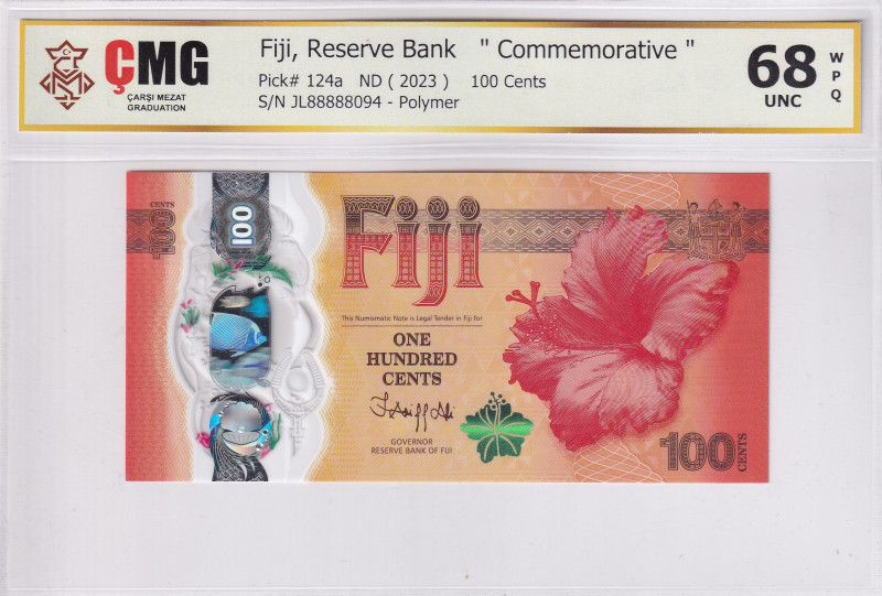 Fiji, 100 Cents, 2023, UNC, p124a

Polymer, Commemorative banknote

Estimate...