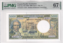 French Pacific Territories, 5.000 Francs, 1996, UNC, p3g