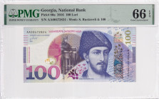 Georgia, 100 Lari, 2016, UNC, p80a