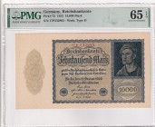 Germany, 10.000 Mark, 1922, UNC, p72