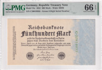 Germany, 500 Mark, 1922, UNC, p74c