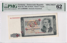 Germany - Democratic Republic, 50 Mark, 1964, UNC, p25s, SPECIMEN