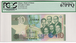 Ghana, 10 Cedis, 2015, UNC, p39f