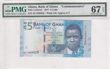 Ghana, 5 Cedis, 2017, UNC, p43a, Commemorative Banknote