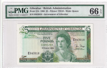 Gibraltar, 5 Pounds, 1988, UNC, p21b