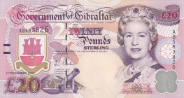 Gibraltar, 20 Pounds, 2006, UNC, p33a