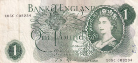 Great Britain, 1 Pound, 1967, VF, p374e